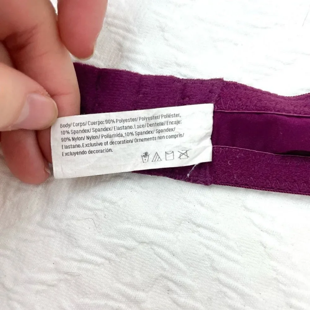 BUY 1 GET 1 FREE Maidenform 36d purple lace sexy comfortable bra